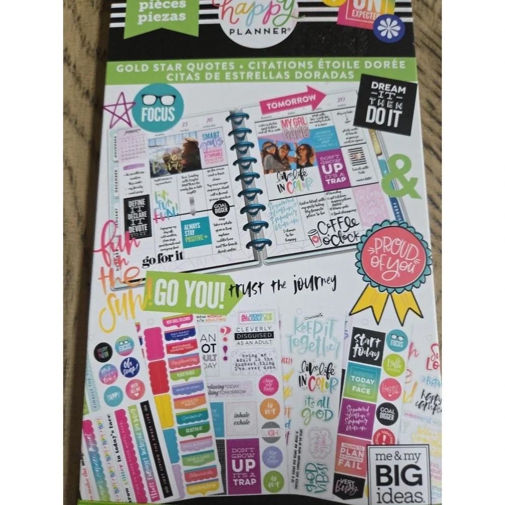The Happy Planner Sticker Books LOT OF 3 New NWT Planner Stickers Happy Planner